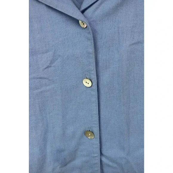 Talbots Linen Blend Midi Button Down Dress-Size 16 - Picture 8 of 15